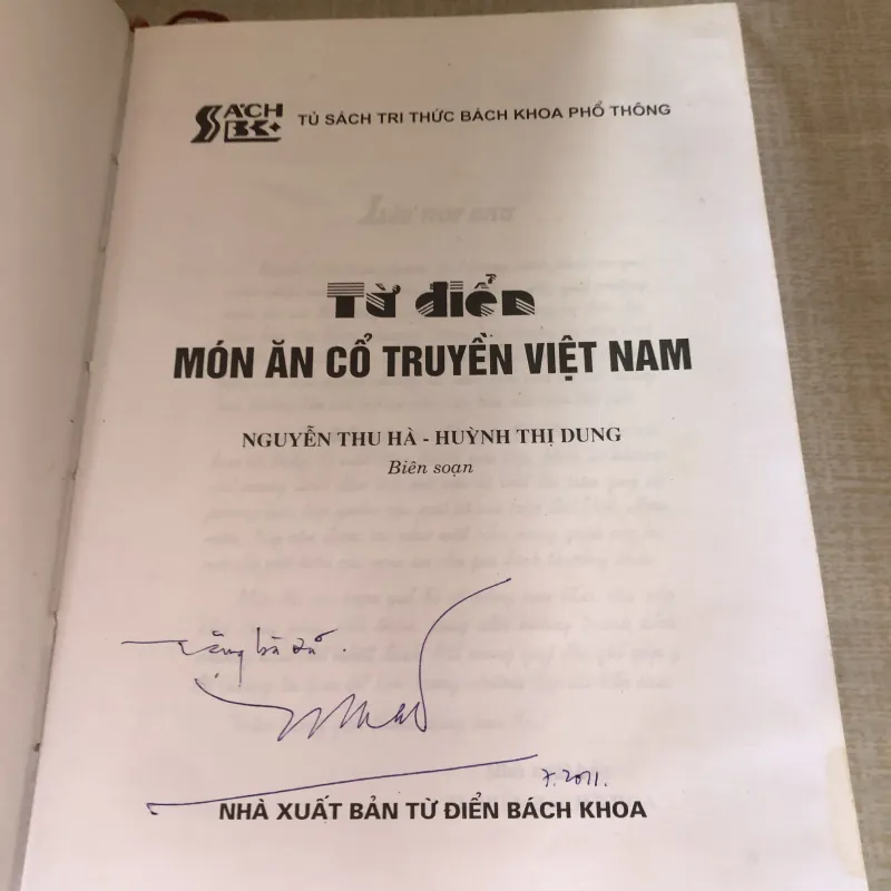 Từ điển món ăn cổ truyền Việt Nam 993507