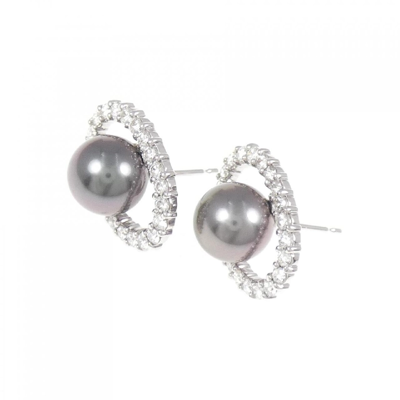 Bông tai ngọc trai đen K18WG 8.4mm - Hàng hiệu Chính hãng 872419