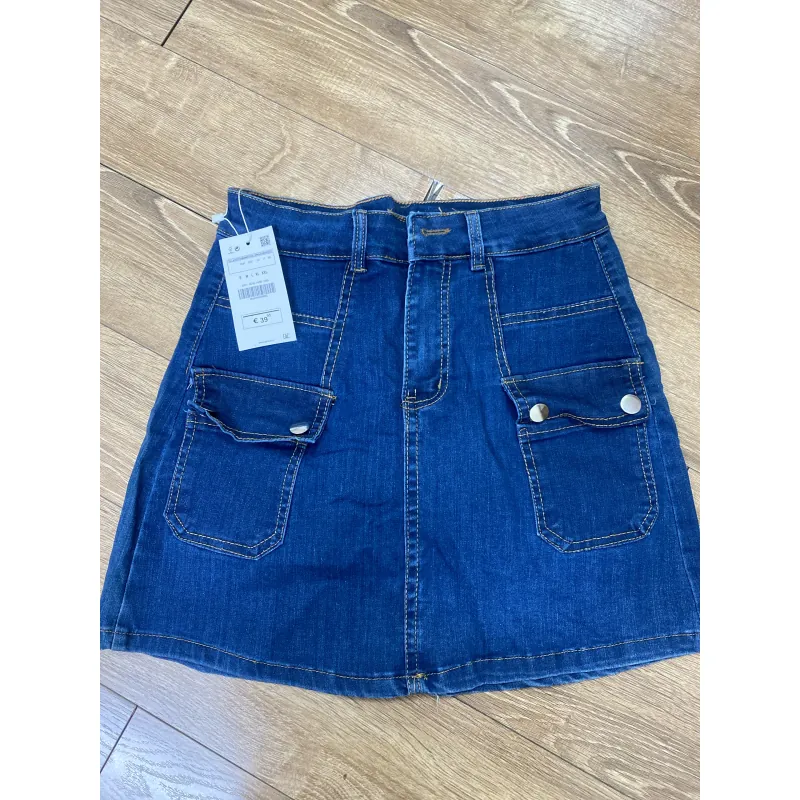 Váy jean chữ A hàng mới nguyên mác size S ( jean co dãn) 797185