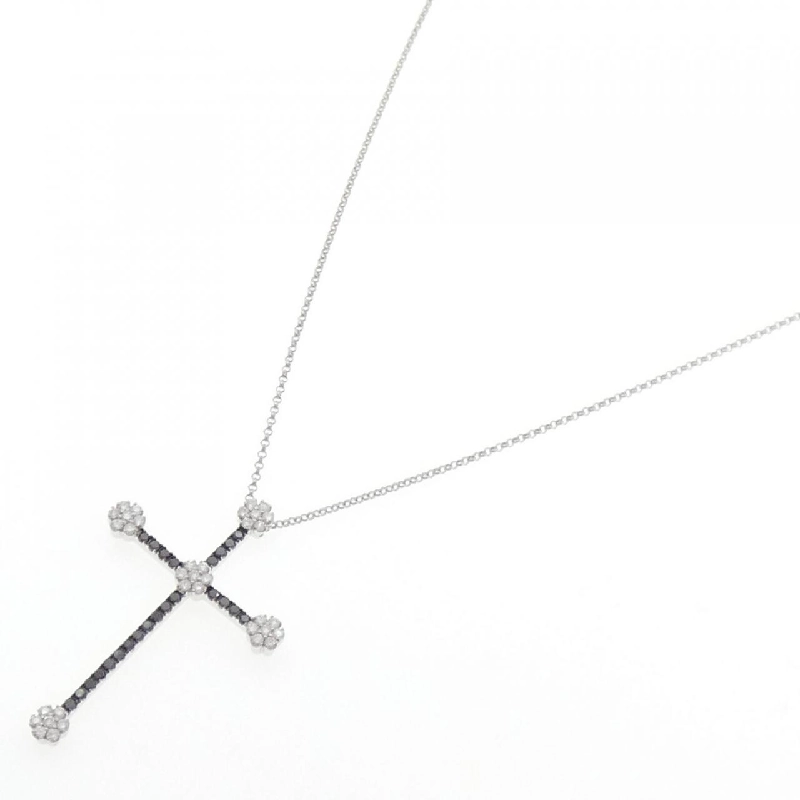 Ponte Vecchio Dây chuyền kim cương chéo 0.55CT - Hàng hiệu Authentic 840881