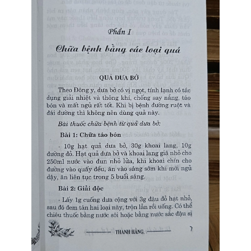 800 Bài thuốc dân gian hay trị bệnh thông thường - Thanh Hằng 934499