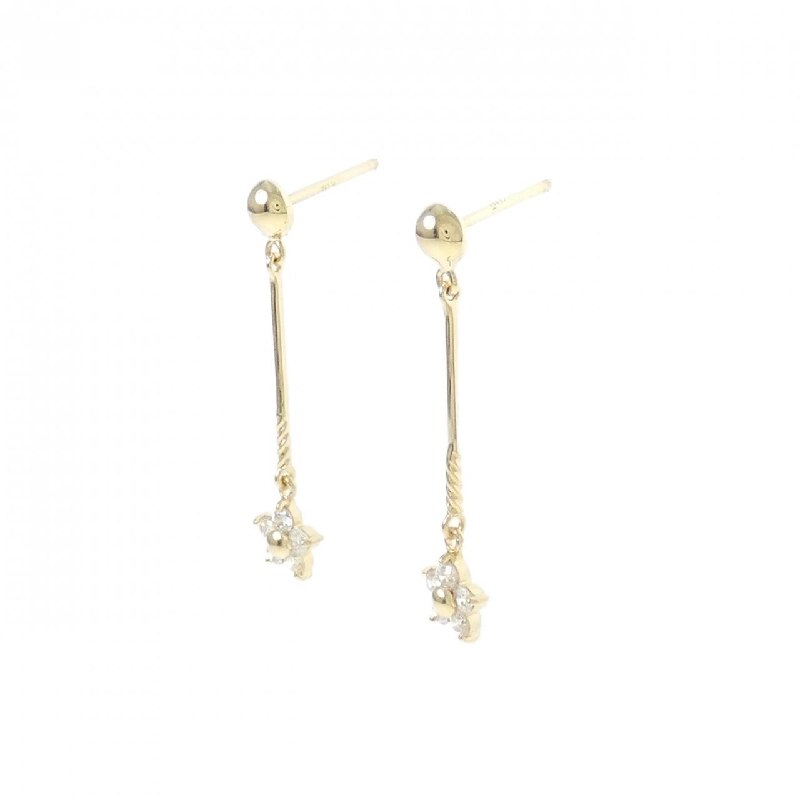 K18YG Bông tai hoa kim cương 0.20CT - Hàng hiệu Chính hãng 871111