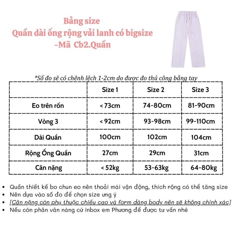 Quần đũi hồng bigsize (size 3) 544467