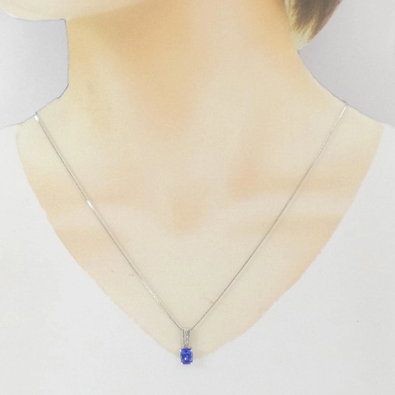 K18WG Mặt dây chuyền Tanzanite 1.38CT - Hàng hiệu Chính hãng 858792