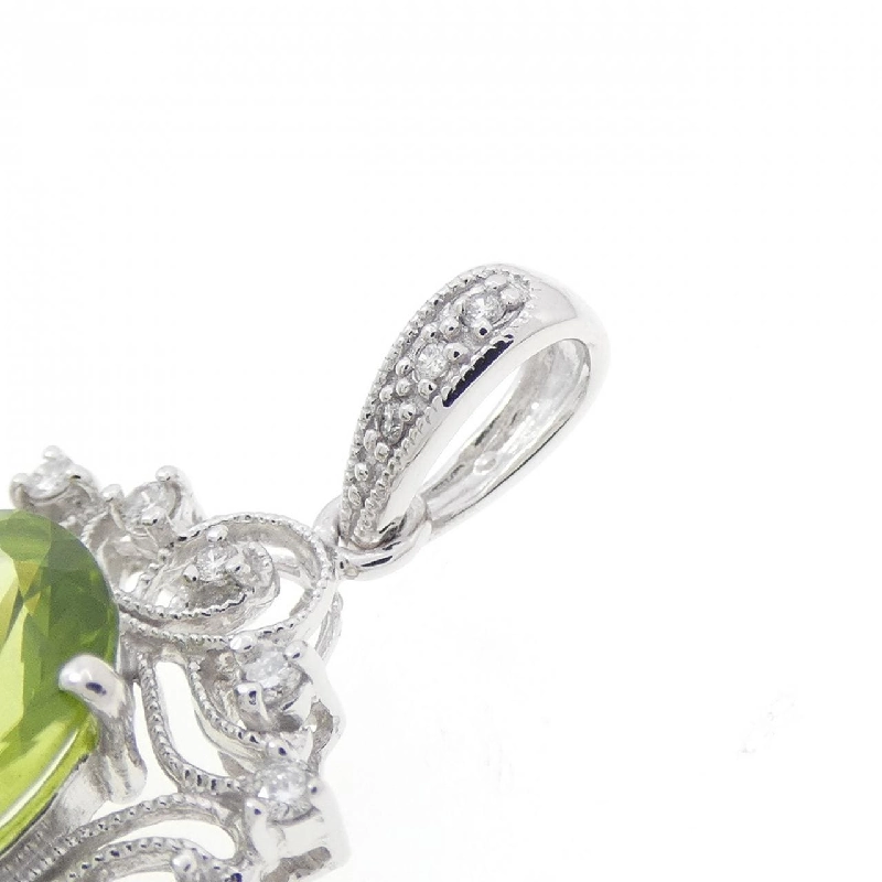 K18WG Peridot Pendant 5.34CT - Hàng hiệu Authentic 866440