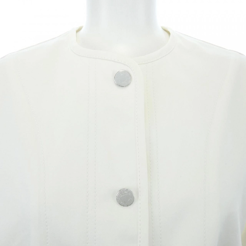 【Mã giảm giá】Áo khoác không cổ HERMES 636064