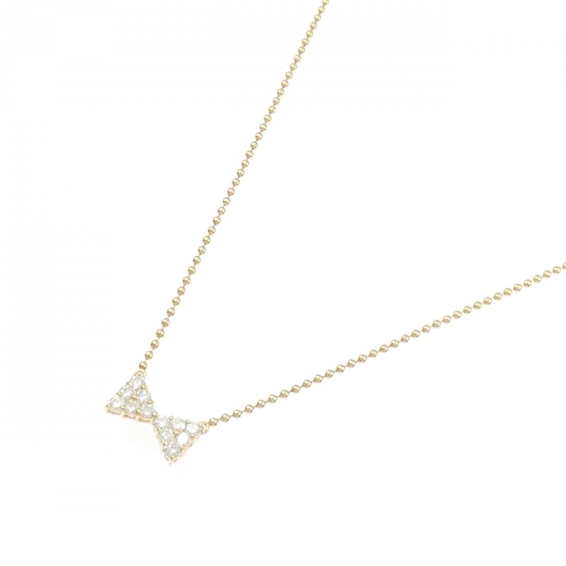 K18YG Nơ Dây Chuyền Kim Cương 0.50CT - Hàng hiệu Chính hãng 858867