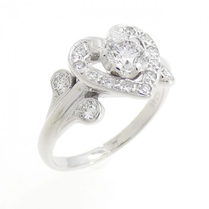 Nhẫn kim cương hình trái tim K18WG 0.348CT 671655