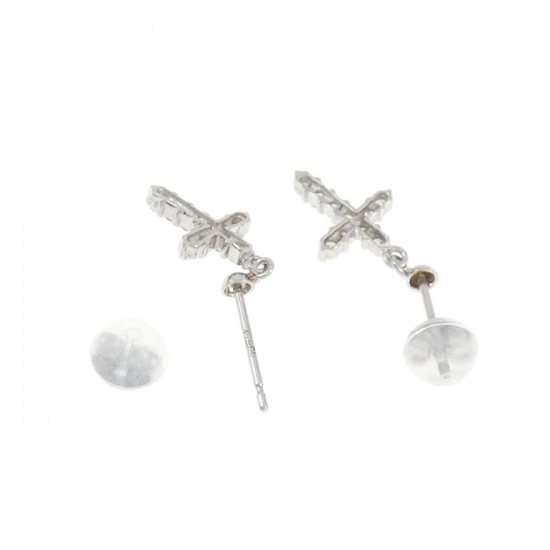 PT900 Bông tai kim cương chéo 0.20CT - Hàng hiệu Authentic 869611