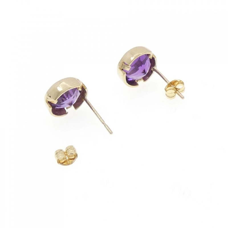 K14YG Amethyst Earrings - Hàng hiệu Authentic 872349