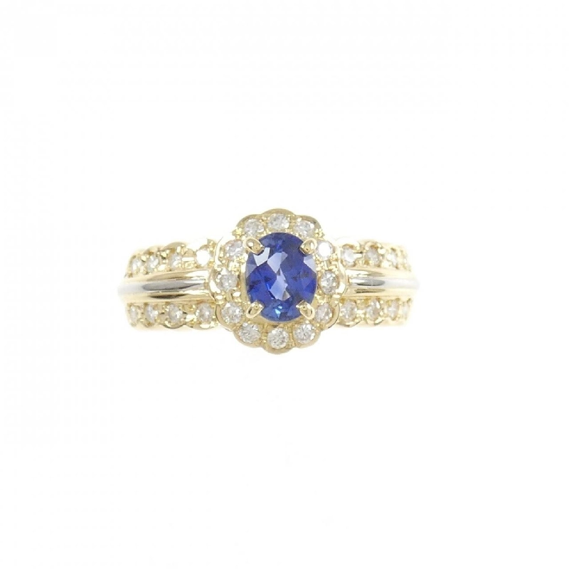 Nhẫn Sapphire K18YG/PT 0.52CT 671763