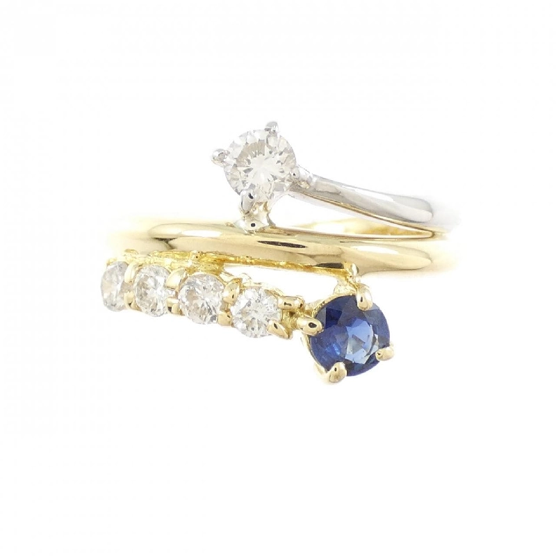 Nhẫn Sapphire K18YG/PT900 0.26CT - Hàng hiệu Chính hãng 853996