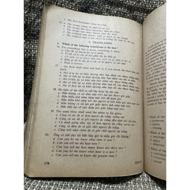 Trắc nghiệm Anh văn 12 A&B, sách tiếng anh trước 75 1010004