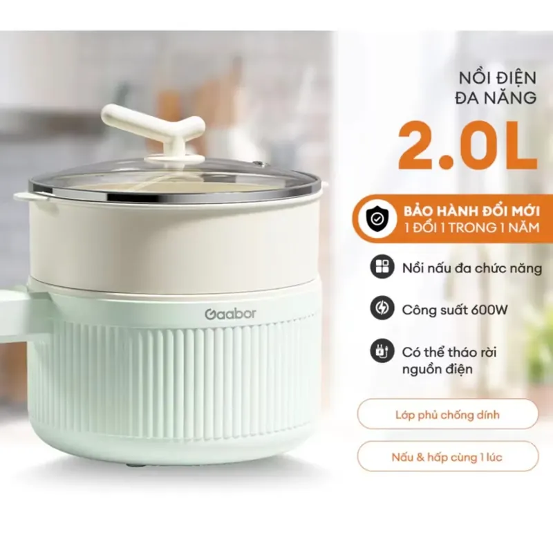 Nồi Điện Đa Năng EC­20M01A Hiệu Gaabor 596130