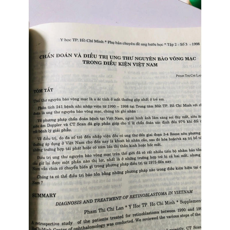 BỌ 2 cuốn Y học TP Hồ Chí Minh chuyên đề Ung Bướu Học 1998 & 2004 447393
