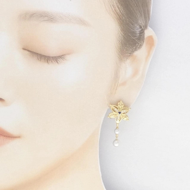 Bông tai ngọc trai Akoya Mikimoto 665450