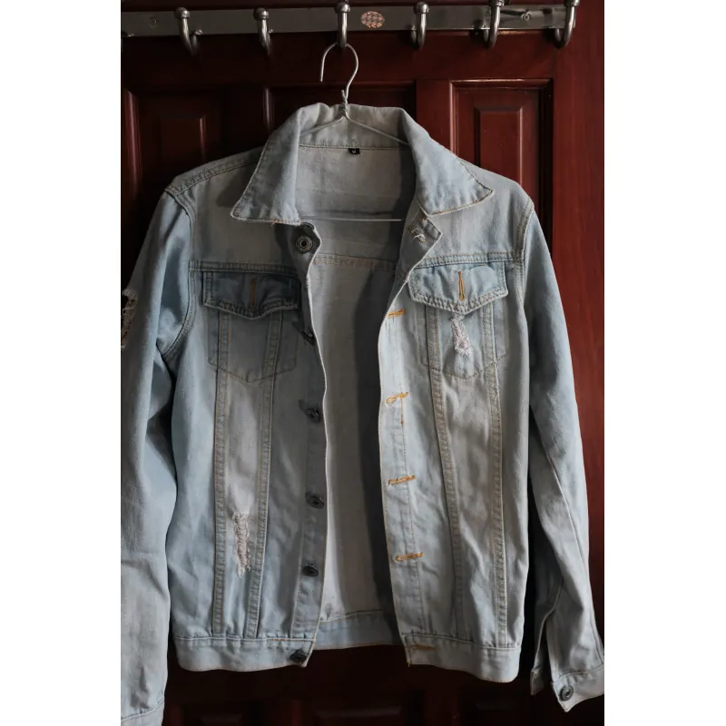 Áo Khoác Jean Nam, in hình Superman độc đáo sau lưng 701738