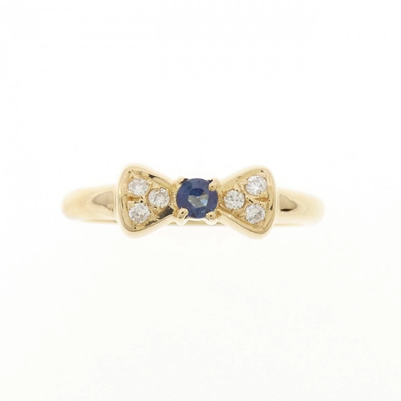 Nhẫn Sapphire Ruy Băng 18KYG - Hàng hiệu Chính hãng 855393