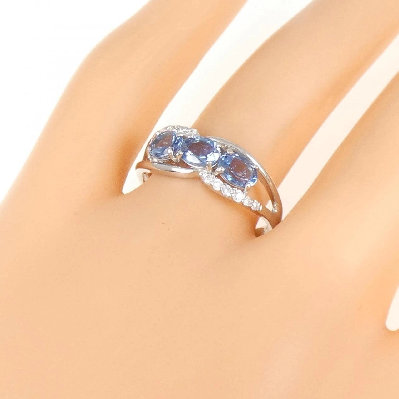 Nhẫn Aquamarine PT900 0.90CT - Hàng hiệu Chính hãng 847860
