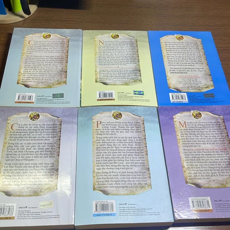 Bộ 6 quyển Percy Jackson Rick Riordan 478421
