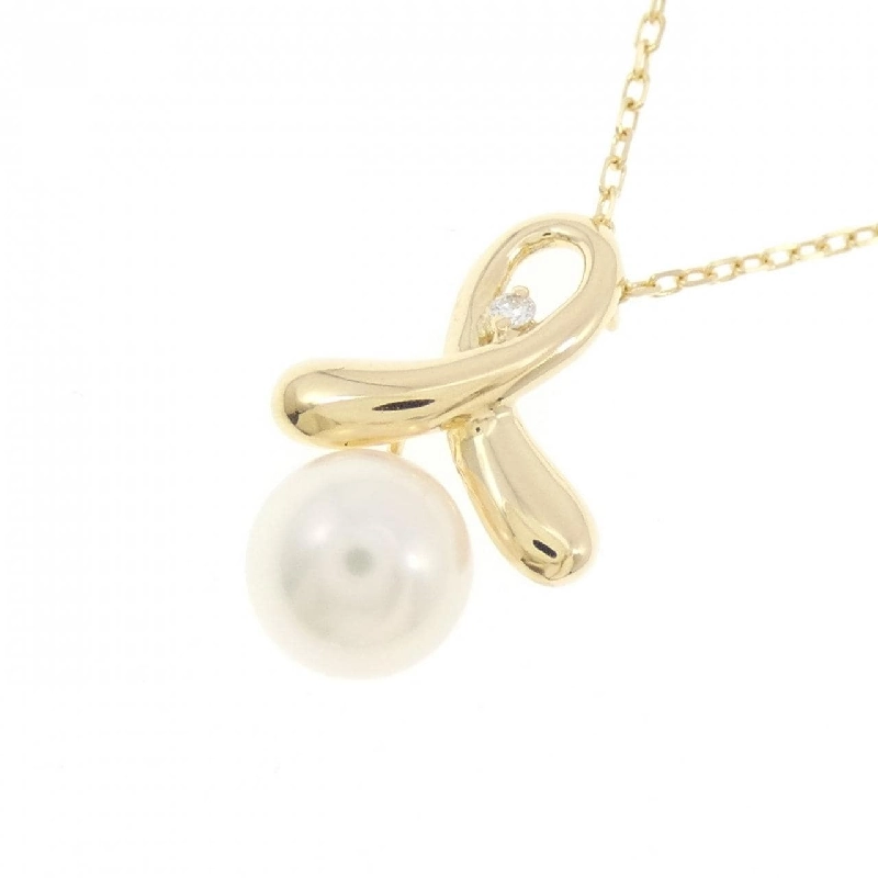 K18YG Ngọc trai Akoya Dây chuyền 6.6mm - Hàng hiệu Chính hãng 856543