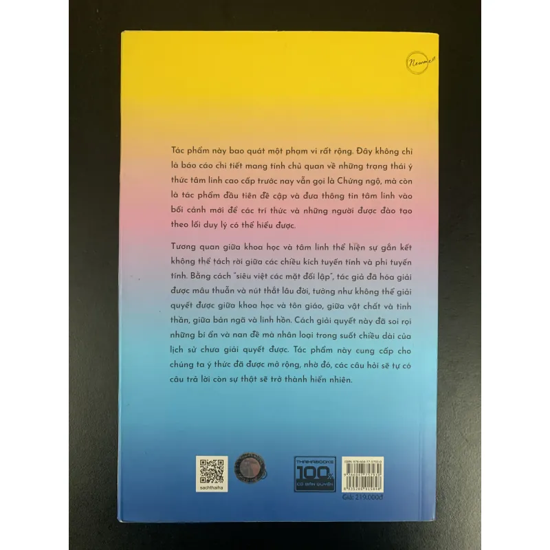 (Sách cũ) The eye of the I - Nhận thức toàn vẹn - David R. Hawkins, M.D., PH.D. 957328