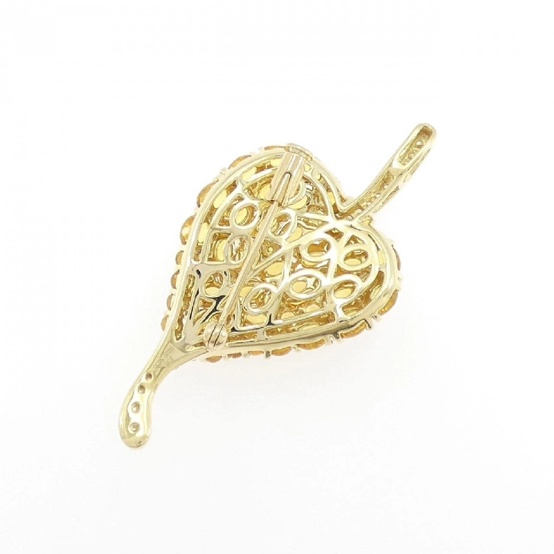 K18YG Sapphire Brooch 6.35CT - Hàng hiệu Chính hãng 869744