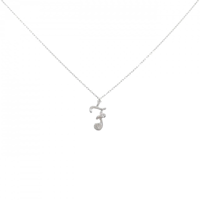 K10WG Chữ cái F Dây chuyền kim cương 0.01CT - Hàng hiệu Chính hãng 859580