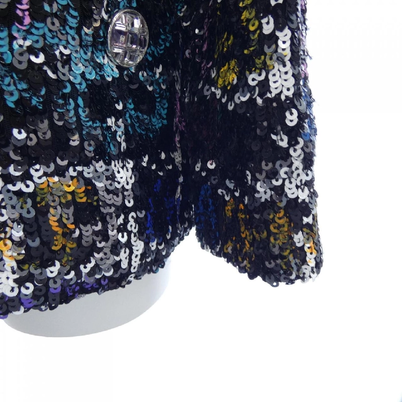 【Mã giảm giá】Áo khoác không cổ CHANEL 644130