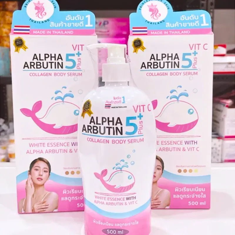 Sữa DƯỡng Thể Alpha Arbutin 5Plus VitC Body Serum Princess Bkk Skin Thái Lan 500ml 562009