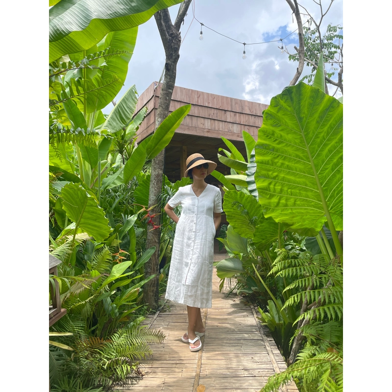 Đầm suông linen 524437
