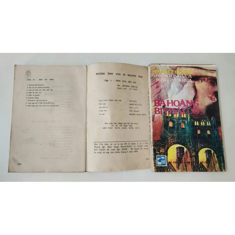 Tiểu thuyết NHỮNG ÔNG VUA BỊ NGUYỀN RỦA (Tác giả Maurice Druon), trọn bộ 2 tập 703655