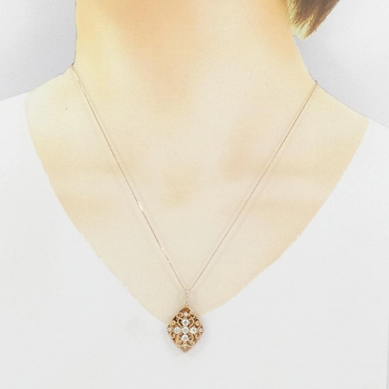 K18PG Dây chuyền kim cương 0.80CT - Hàng hiệu Chính hãng 866518