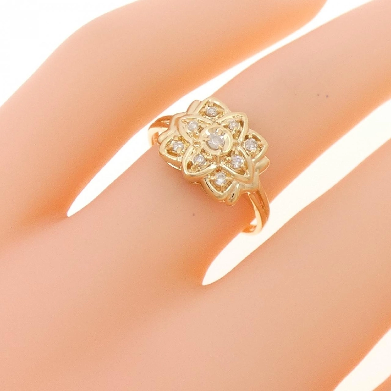 Nhẫn kim cương K18YG 0.10CT 668944