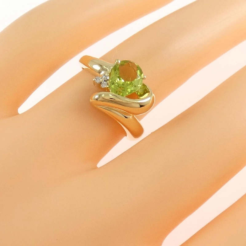 Nhẫn Peridot K18YG 670402
