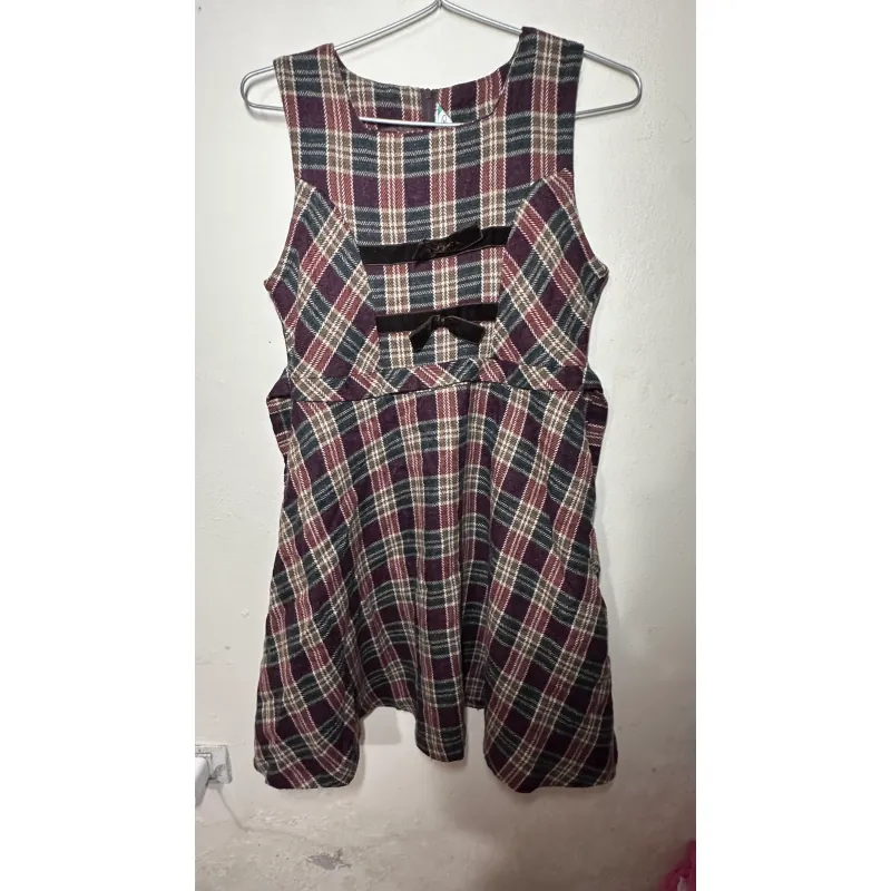 Váy nữ kẻ caro size M chất liệu mặc mát, phong cách trẻ trung 734245