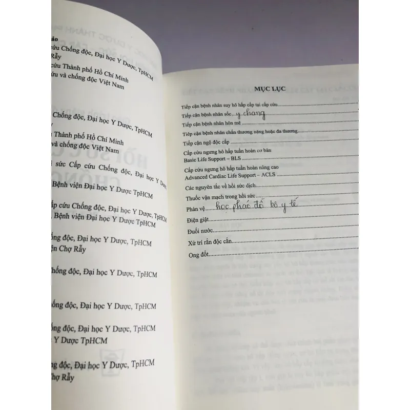 HỒI SỨC - CẤP CỨU CHỐNG ĐỘC   700986