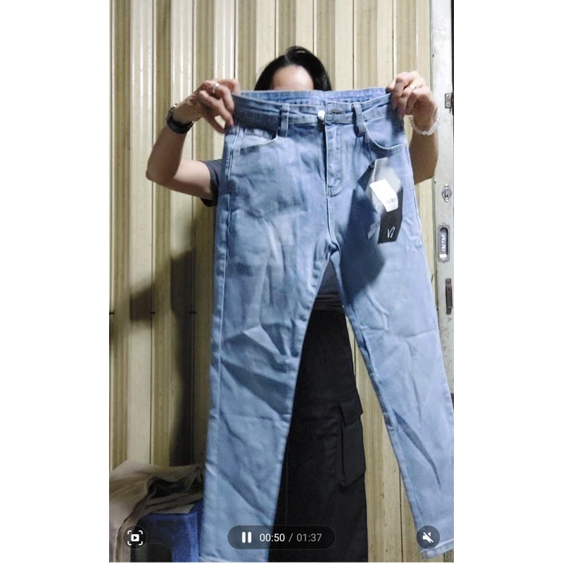 Quần jean nữ size S nguyên tag chất co giãn mềm 367598