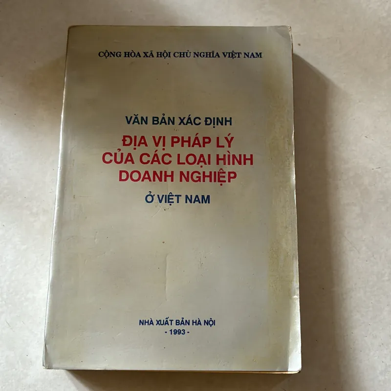 Văn bản xác định địa vị pháp lý của các loại hình doanh nghiệp ở Việt Nam 739394
