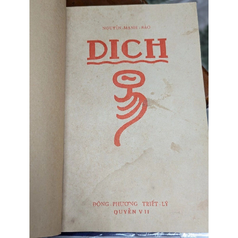 DỊCH KINH TÂN KHẢO - NGUYỄN MẠNH BẢO bản gốc trước 1975 122106