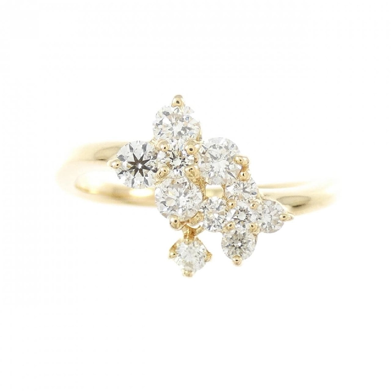 Nhẫn kim cương hoa K18YG 0.45CT 668312