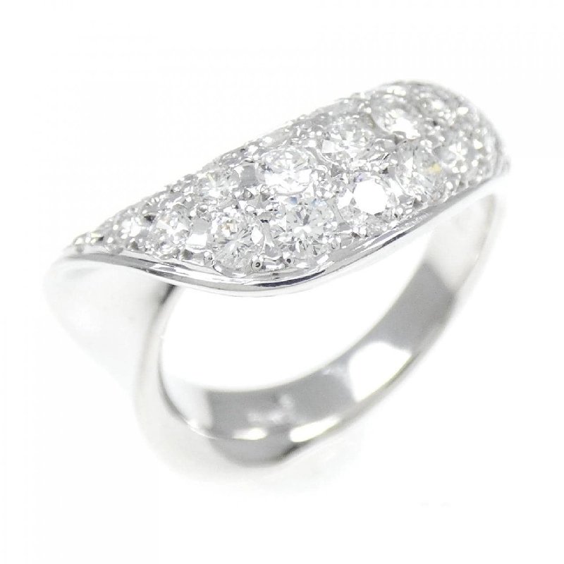 Nhẫn kim cương Pavé K18WG 0.85CT 671834