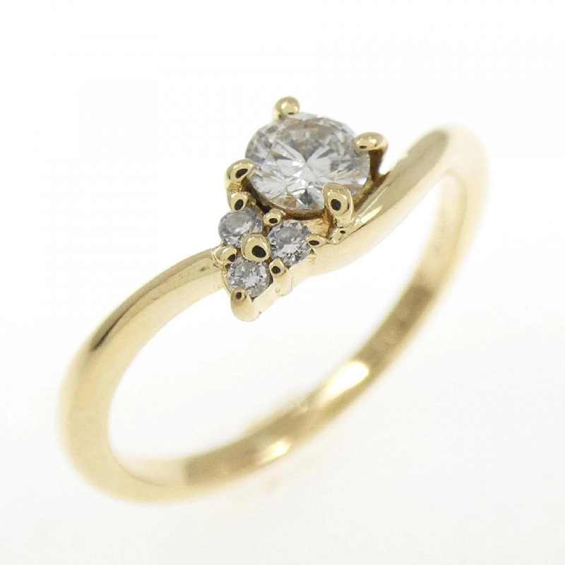 Nhẫn kim cương K18YG 0.155CT 672348