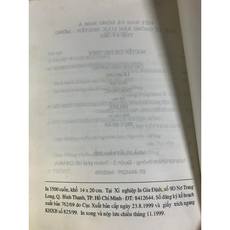 Việt Nam Và Đông Nam Á Thời Kỳ Chống Xâm Lược Nguyên-Mông - Nguyễn Thị Thu Thủy 926365