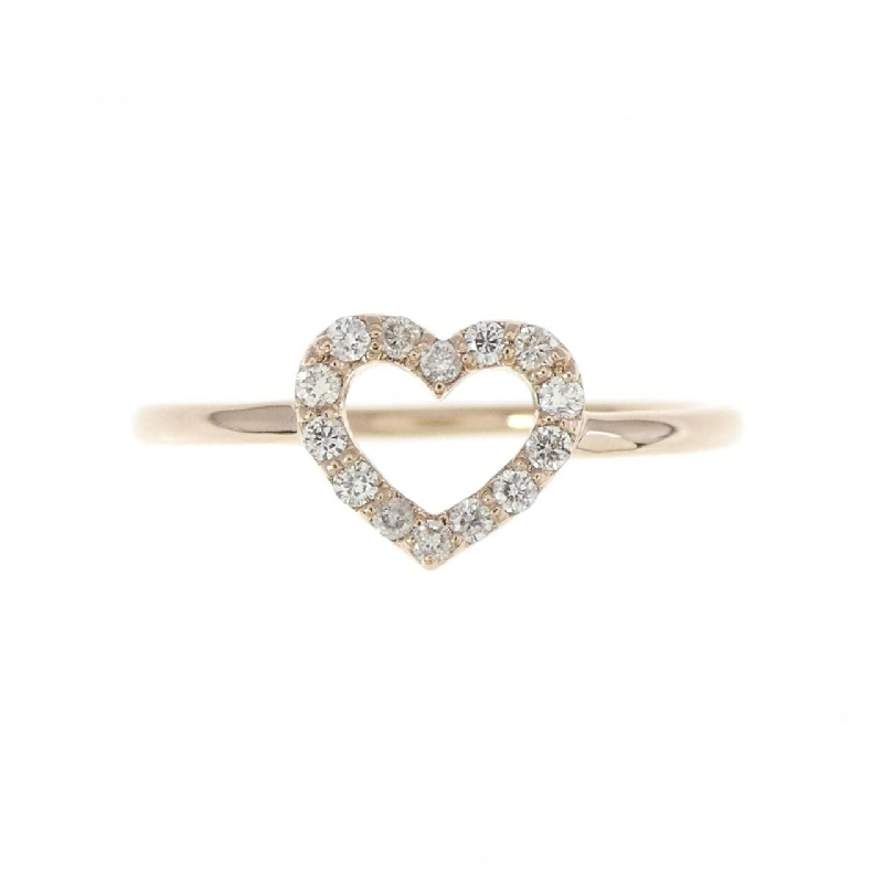 Nhẫn kim cương hình trái tim K18PG 0.10CT 672899