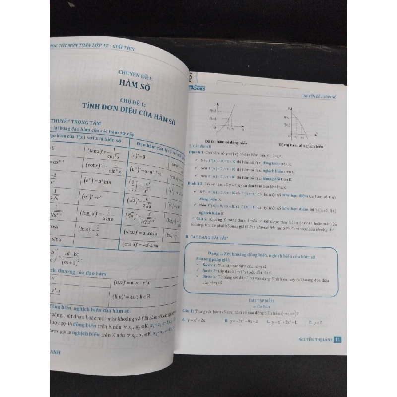 Học tốt môn toán lớp 12 giải tích kèm 2 sơ đồ tư duy mới 90% bẩn nhẹ 2018 HCM2608 Nguyễn Thị Lanh GIÁO TRÌNH, CHUYÊN MÔN 492878