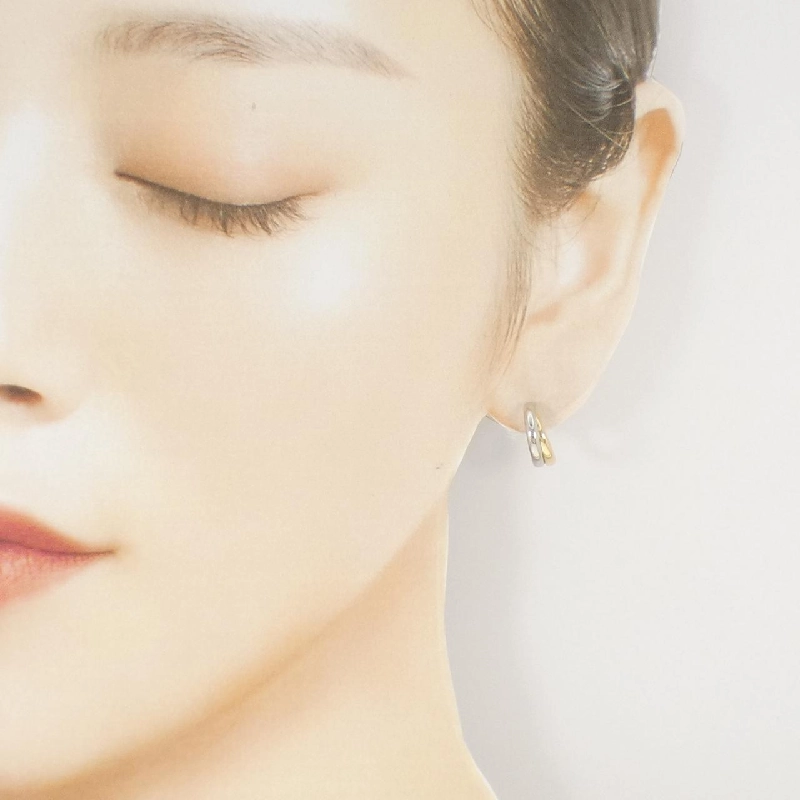 K18YG/PT900 Bông tai một bên - Hàng hiệu Authentic 867961