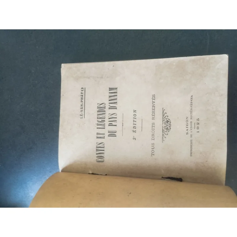 ​[Sách Xưa 1925] Contes Et Légendes Du Pays D'Annam - Bản phục hồi (Lê Văn Phát) 996362