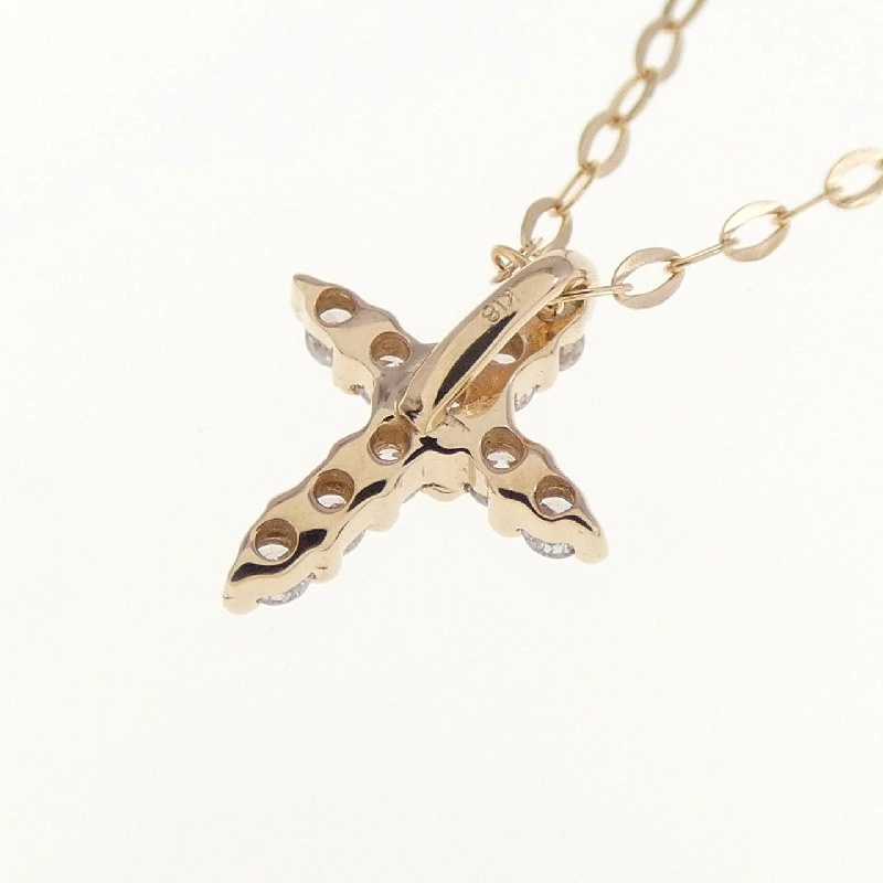 K18PG Dây chuyền kim cương hồng - Hàng hiệu Authentic 859551