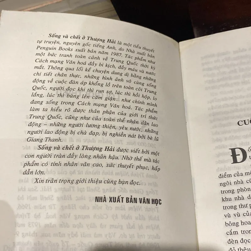 SỐNG VÀ CHẾT Ở THƯỢNG HẢI, TRỌN BỘ 2 TẬP (XB 2001) 606570